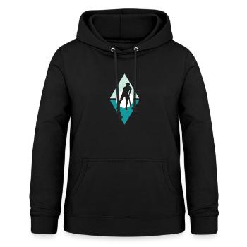 Hockey - Frauen Hoodie - Schwarz - Vorne - AI Model Female 172 light (172cm)
