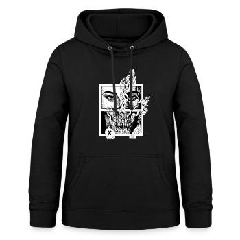 Stranger end - Frauen Hoodie - Schwarz - Vorne - AI Model Female 172 light (172cm)
