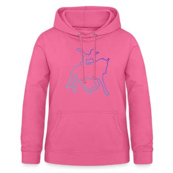 Sportliche Disziplin Pferdeperformance - Frauen Hoodie - Pink - Vorne - AI Model Female 172 light (172cm)