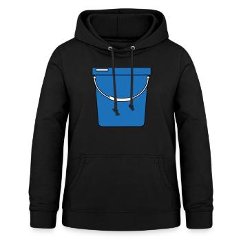 Eimer - Frauen Hoodie - Schwarz - Vorne - AI Model Female 172 light (172cm)