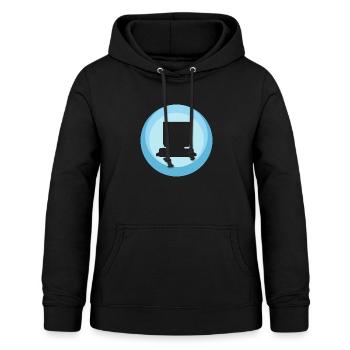 Computer Nerd Computerarbeit - Frauen Hoodie - Schwarz - Vorne - AI Model Female 172 light (172cm)