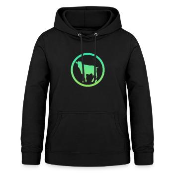 Kühe Kühe Kuh - Frauen Hoodie - Schwarz - Vorne - AI Model Female 172 light (172cm)