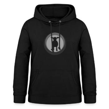 Vache Fermier Bovins - Sweat à capuche Femme - noir - Devant - AI Model Female 172 light (172cm)