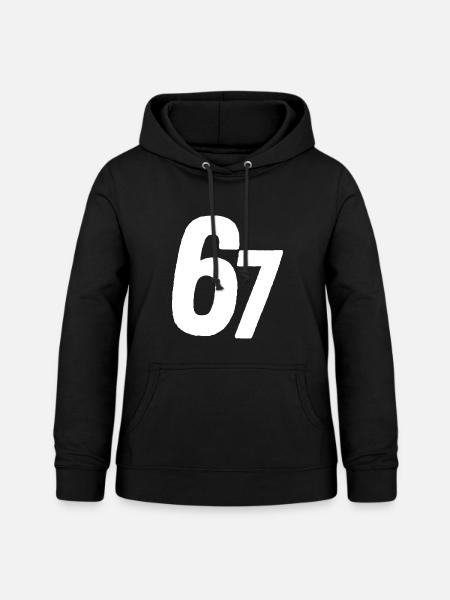 67 Six Seven - Frauen Hoodie - Schwarz