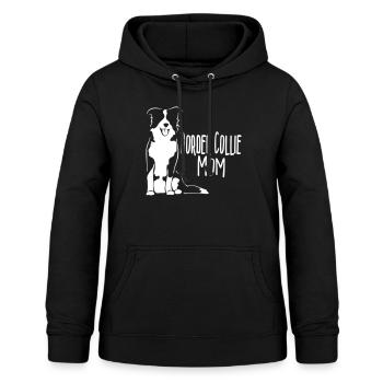 Border Collie Mum - Sweat à capuche Femme - noir - Devant - AI Model Female 172 light (172cm)