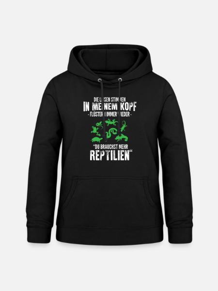 Reptilien/Haustiere/Stimmen/Reptil/Schlangen/Echse - Frauen Hoodie - Schwarz