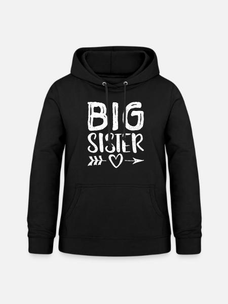 Big Sister - Schwester - Frauen Hoodie - Schwarz