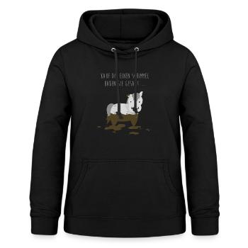 Schimmel Pony Spruch - Frauen Hoodie - Schwarz - Vorne - AI Model Female 172 light (172cm)