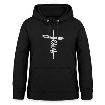 Jesus Christliches Kreuz Gläubige Frauenevangelisc - Frauen Hoodie - Schwarz - Vorne - AI Model Female 172 light (172cm)