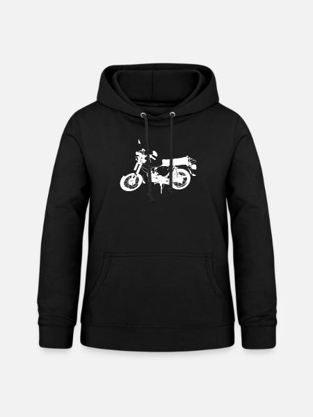 Simson S51 weiß - Frauen Hoodie - Schwarz