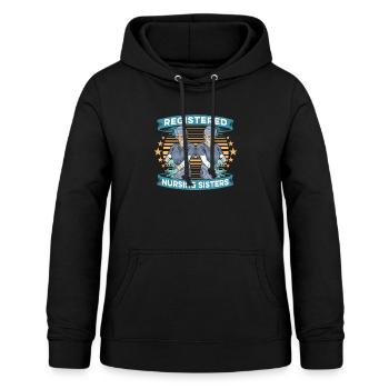 Krankenschwester - Frauen Hoodie - Schwarz - Vorne - AI Model Female 172 light (172cm)