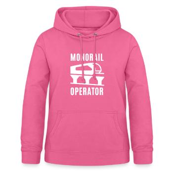 Les transports en commun se tiennent à l’écart de - Sweat à capuche Femme - rose - Devant - AI Model Female 172 light (172cm)