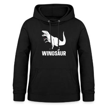 Dinosaurier Erwachsener Dinosaurier - Frauen Hoodie - Schwarz - Vorne - AI Model Female 172 light (172cm)