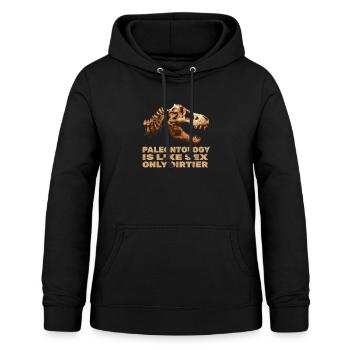Dinosaurier Erwachsener Dinosaurier - Frauen Hoodie - Schwarz - Vorne - AI Model Female 172 light (172cm)