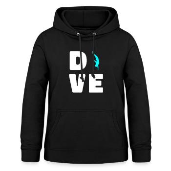 Plongée Plongeuse Fun - Sweat à capuche Femme - noir - Devant - AI Model Female 172 light (172cm)