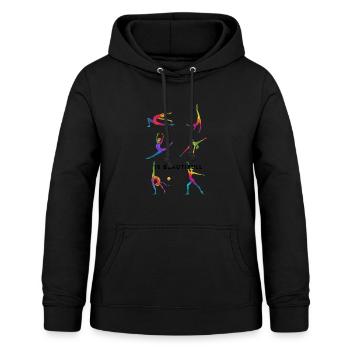 Cheerleader Tumbling Acrobat Cartwheel Maman - Sweat à capuche Femme - noir - Devant - AI Model Female 172 light (172cm)