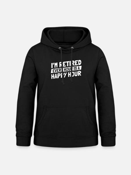 Rentner Rente - Frauen Hoodie - Schwarz