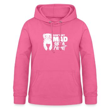 Frettchen Iltis Niedlich - Frauen Hoodie - Pink - Vorne - AI Model Female 172 light (172cm)
