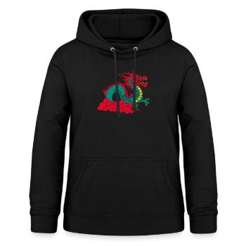 Jahr Des Drachen 2024 - Frauen Hoodie - Schwarz - Vorne - AI Model Female 172 light (172cm)