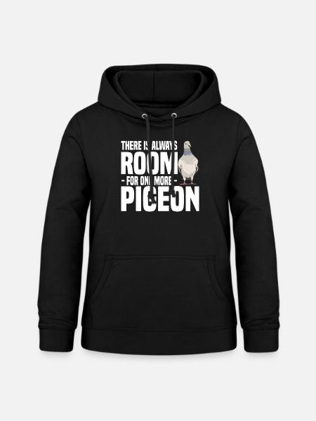 Taube - Frauen Hoodie - Schwarz