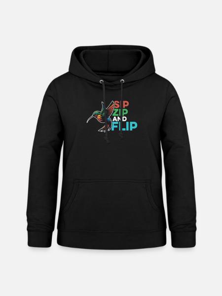 Kolibri - Frauen Hoodie - Schwarz