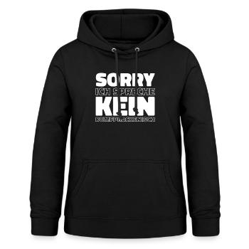 Schwarzer Humor - Frauen Hoodie - Schwarz - Vorne - AI Model Female 172 light (172cm)