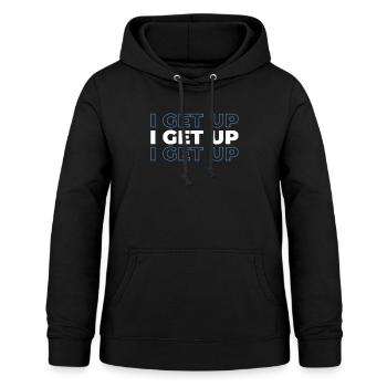 Paramotor Gleitschirmfliegen - Frauen Hoodie - Schwarz - Vorne - AI Model Female 172 light (172cm)