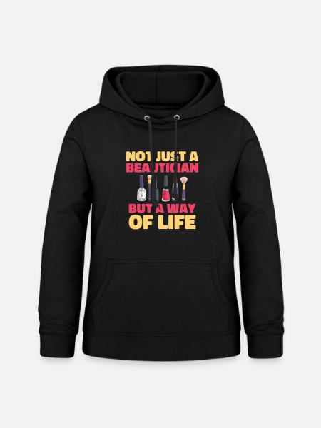 Kosmetik - Frauen Hoodie - Schwarz