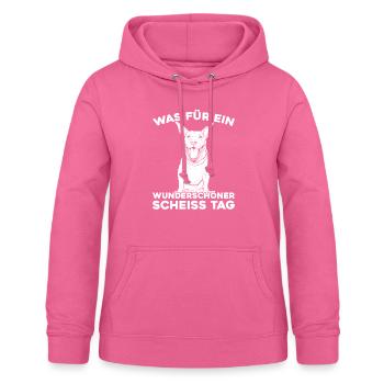 Bull Terriers, please keep your mouth shut - Women's Hoodie - pink - Front - AI Model Female 172 light (172cm)
