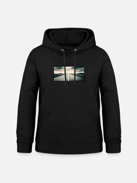 Straße - Frauen Hoodie - Schwarz