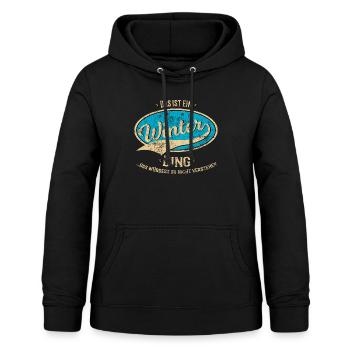 Das ist ein Winter Ding Familie Lustige Sprüche - Frauen Hoodie - Schwarz - Vorne - AI Model Female 172 light (172cm)