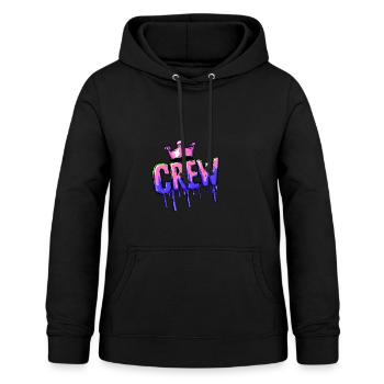 Crew Mitglied - Frauen Hoodie - Schwarz - Vorne - AI Model Female 172 light (172cm)