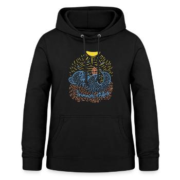 Summer vibes - Frauen Hoodie - Schwarz - Vorne - AI Model Female 172 light (172cm)