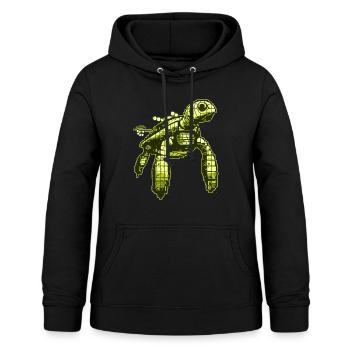 Jeu vidéo 8 Bit Turtle - Sweat à capuche Femme - noir - Devant - AI Model Female 172 light (172cm)