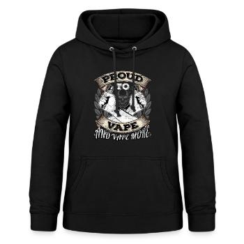 Vaping steaming steamer - Women's Hoodie - black - Front - AI Model Female 172 light (172cm)