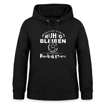 Handball Shirt-Ruhig bleiben - Frauen Hoodie - Schwarz - Vorne - AI Model Female 172 light (172cm)