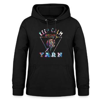 Stricken - Frauen Hoodie - Schwarz - Vorne - AI Model Female 172 light (172cm)