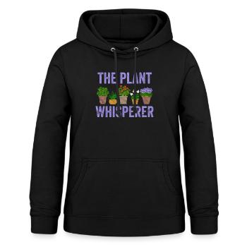 Der Pflanzenflüsterer - Frauen Hoodie - Schwarz - Vorne - AI Model Female 172 light (172cm)