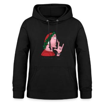 DANTE ALIGHIERI - Sweat à capuche Femme - noir - Devant - AI Model Female 172 light (172cm)