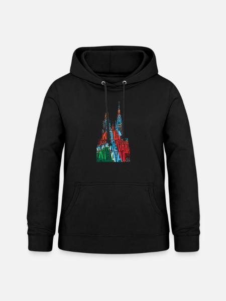 Kölner Dom Köln Karneval - Frauen Hoodie - Schwarz