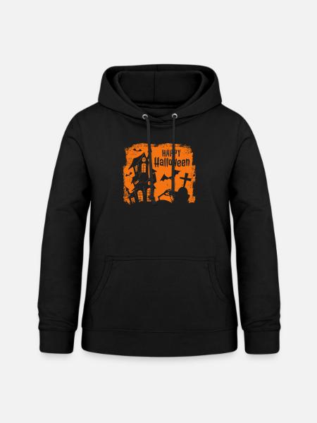Happy Halloween - Frauen Hoodie - Schwarz
