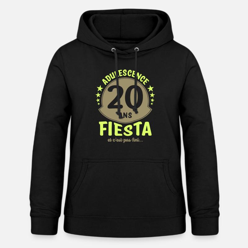 20 ans anniversaire - Sweat à capuche Femme - noir
