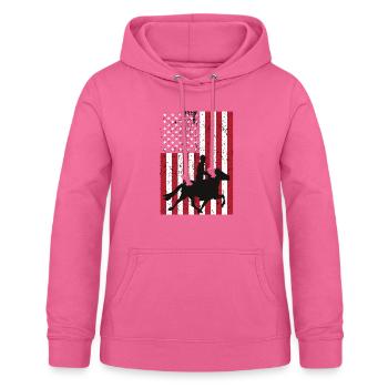 Reiten Herren - Frauen Hoodie - Pink - Vorne - AI Model Female 172 light (172cm)