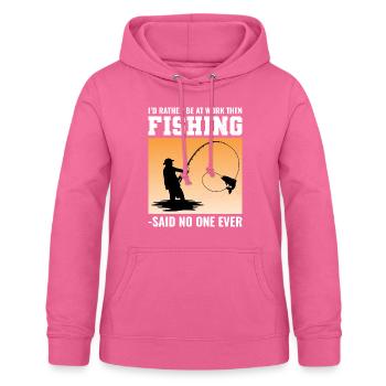 Pêcheur Amateur de poissons Pêcheurs Humour drôle - Sweat à capuche Femme - rose - Devant - AI Model Female 172 light (172cm)