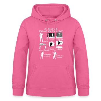 Chanteur Cadeau Humour Chanson - Sweat à capuche Femme - rose - Devant - AI Model Female 172 light (172cm)