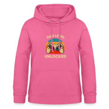 Dad Level Unlocked - Frauen Hoodie - Pink - Vorne - AI Model Female 172 light (172cm)