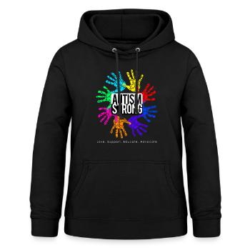 Autism Strong - Women's Hoodie - black - Front - AI Model Female 172 light (172cm)