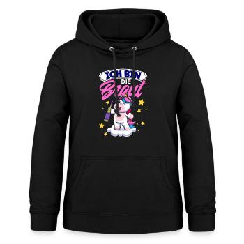 Ich Bin Die Braut Einhorn Jga - Frauen Hoodie - Schwarz - Vorne - AI Model Female 172 light (172cm)