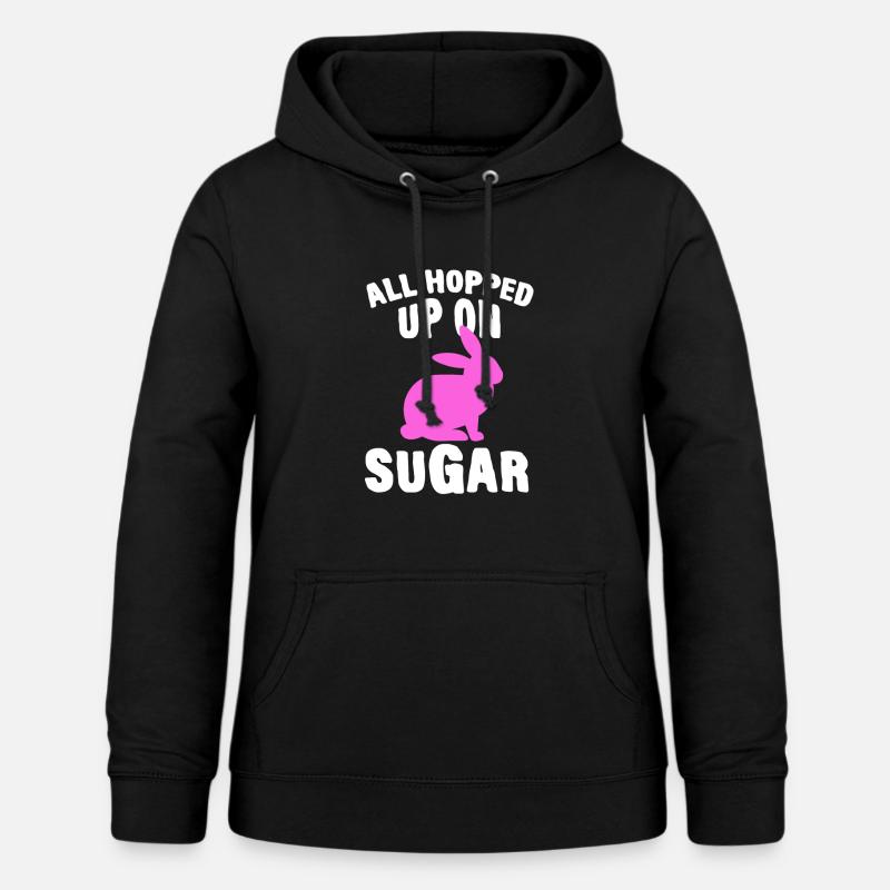 Happy Easter Rabbit Funny Easter Day - Women's Hoodie - black