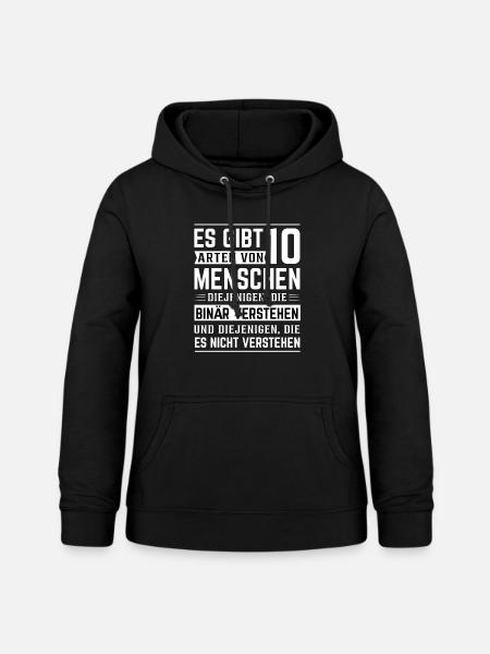 Lustige Sprüche - Frauen Hoodie - Schwarz